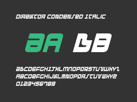 Direktor Condensed Italic