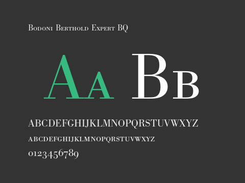 Bodoni Berthold Expert BQ