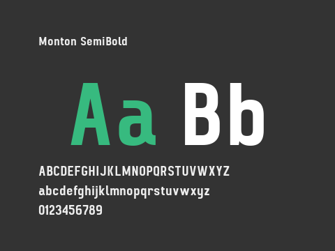 Monton SemiBold