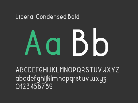 Liberal Condensed Bold