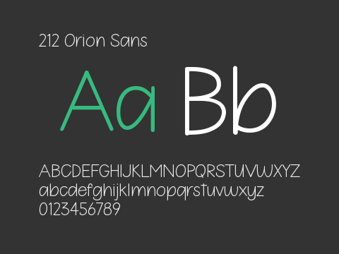 212 Orion Sans