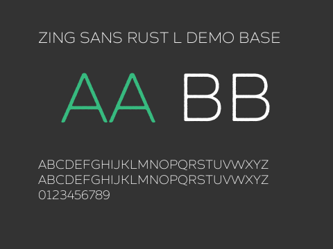 Zing Sans Rust L Demo Base