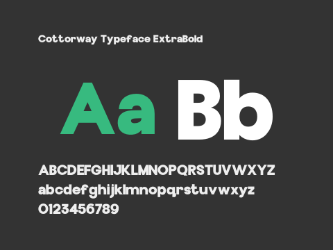 Cottorway Typeface ExtraBold