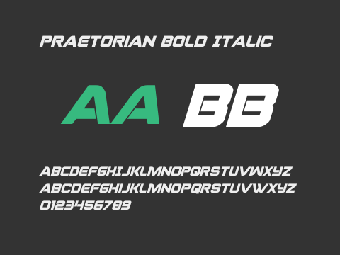 Praetorian Bold Italic