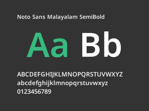 Noto Sans Malayalam SemiBold