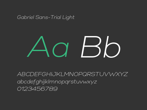 Gabriel Sans-Trial Light