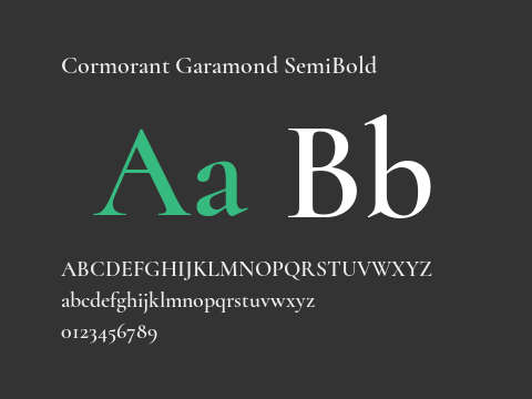 Cormorant Garamond SemiBold