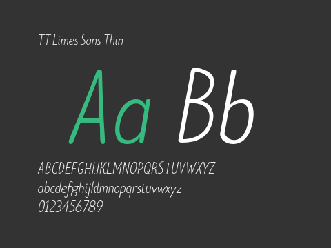 TT Limes Sans Thin