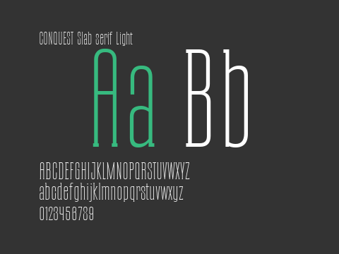 CONQUEST Slab serif Light