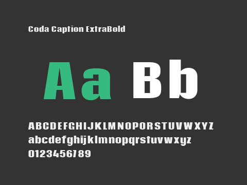 Coda Caption ExtraBold