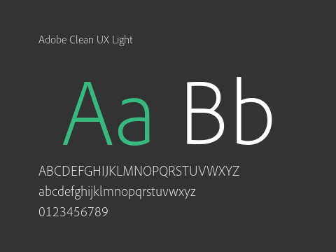 Adobe Clean UX Light