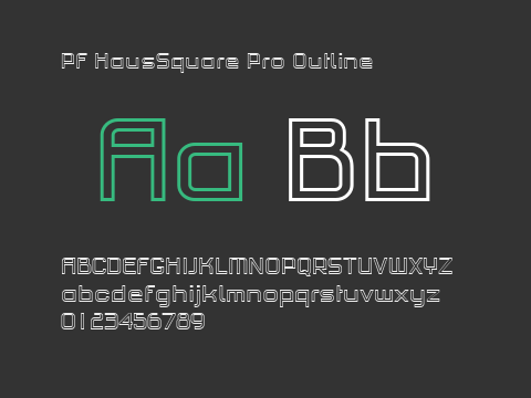 PF HausSquare Pro Outline