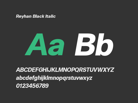 Reyhan Black Italic