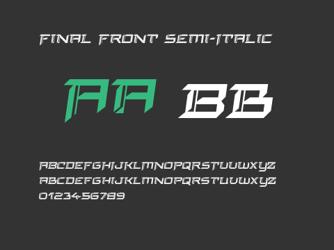 Final Front Semi-Italic