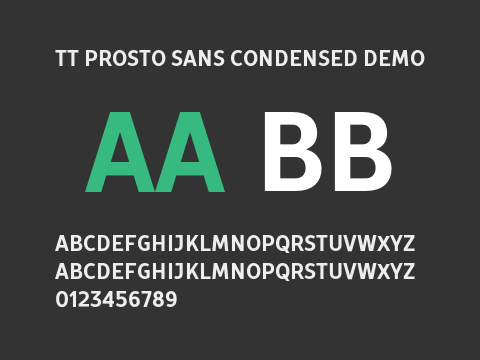 TT Prosto Sans Condensed DEMO