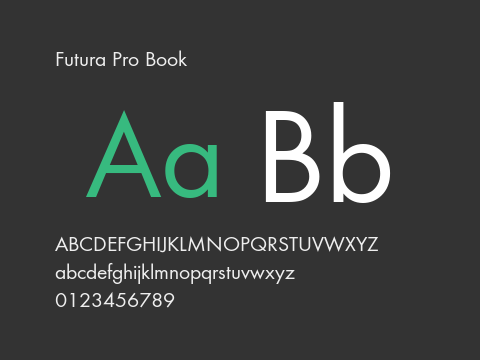 Futura Pro Book