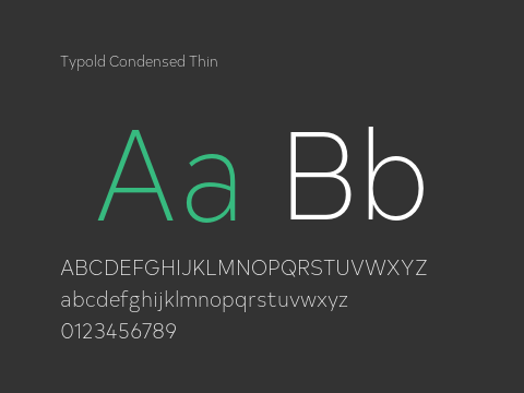 Typold Condensed Thin