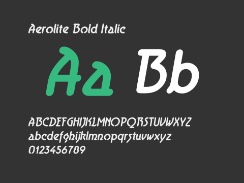 Aerolite Bold Italic