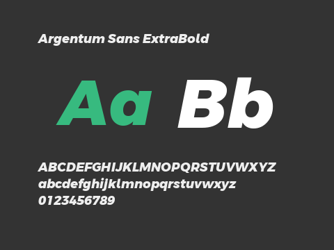 Argentum Sans ExtraBold