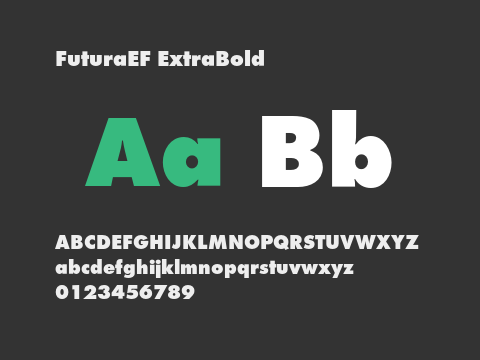 FuturaEF ExtraBold