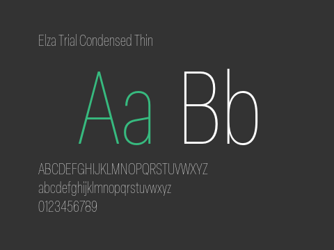 Elza Trial Condensed Thin