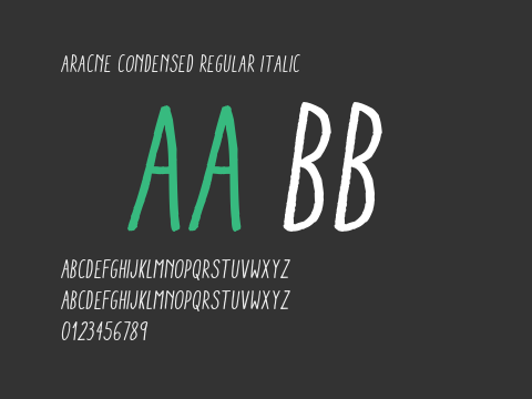 Aracne Condensed Regular Italic