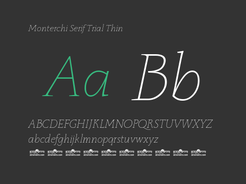 Monterchi Serif Trial Thin