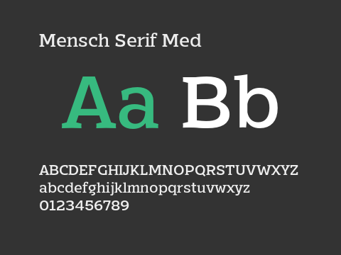 Mensch Serif Med