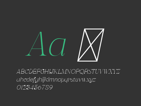 Monema Thin Italic