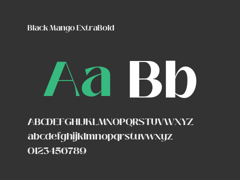 Black Mango ExtraBold