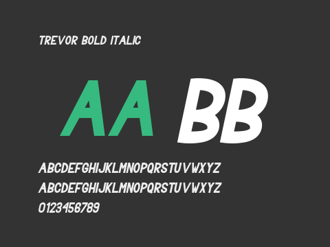 Trevor Bold Italic