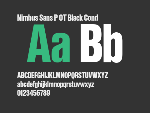 Nimbus Sans P OT Black Cond