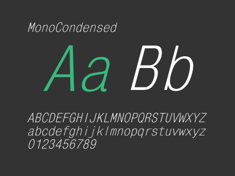 MonoCondensed