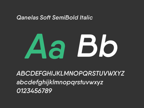 Qanelas Soft SemiBold Italic