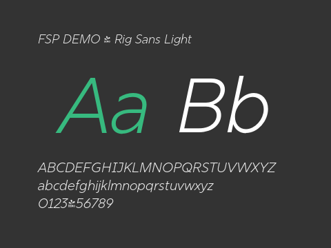 FSP DEMO - Rig Sans Light