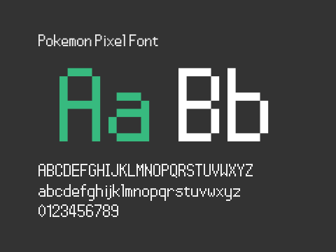 Pokemon Pixel Font