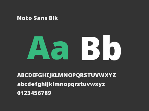 Noto Sans Blk