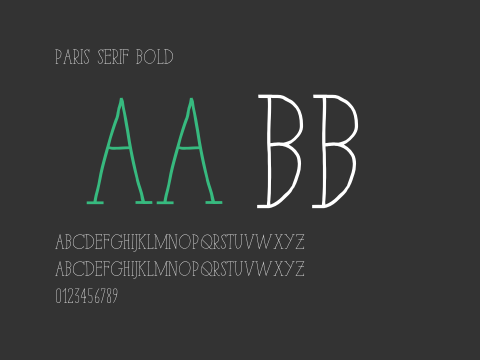 Paris Serif Bold