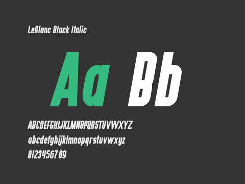 LeBlanc Black Italic