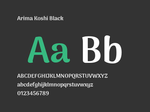 Arima Koshi Black