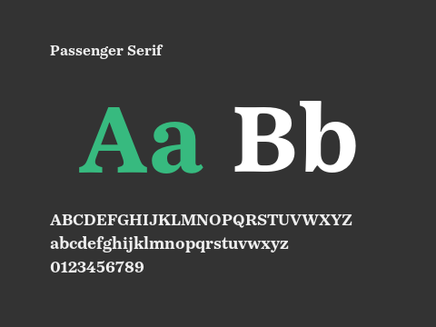 Passenger Serif