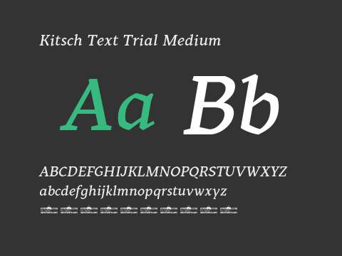 Kitsch Text Trial Medium