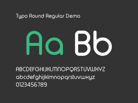 Typo Round Regular Demo