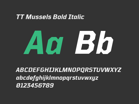 TT Mussels Bold Italic