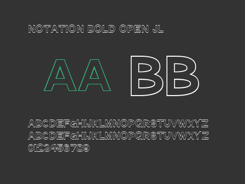 Notation Bold Open JL