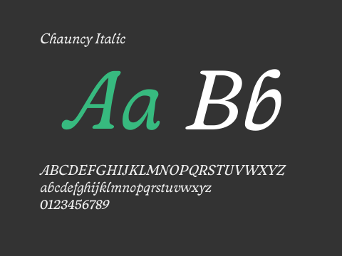 Chauncy Italic