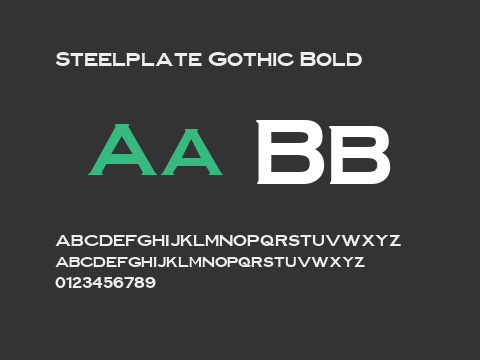 Steelplate Gothic Bold