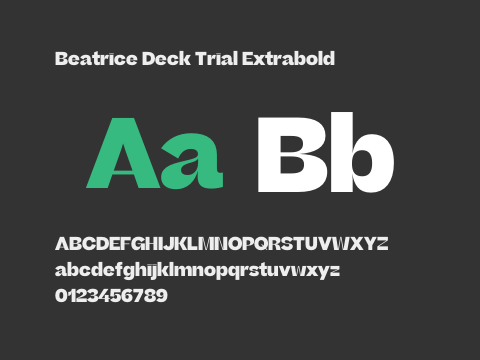 Beatrice Deck Trial Extrabold