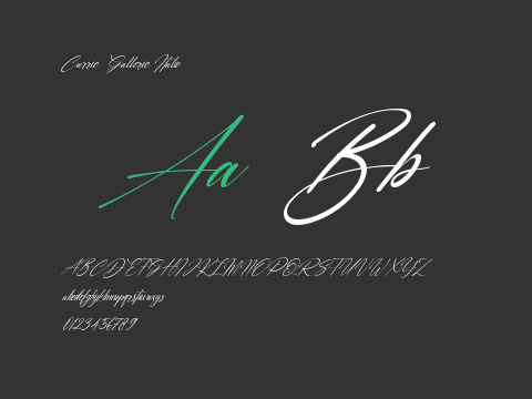 Carrie  Gallerie Italic