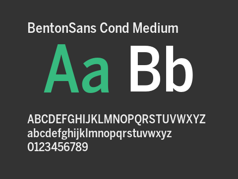 BentonSans Cond Medium